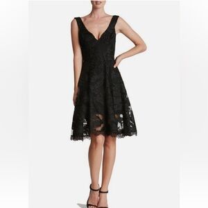 open lace back dress Dress The Population Women's Lorain Sequin Tiered Ruffle Gown - Green main image 0